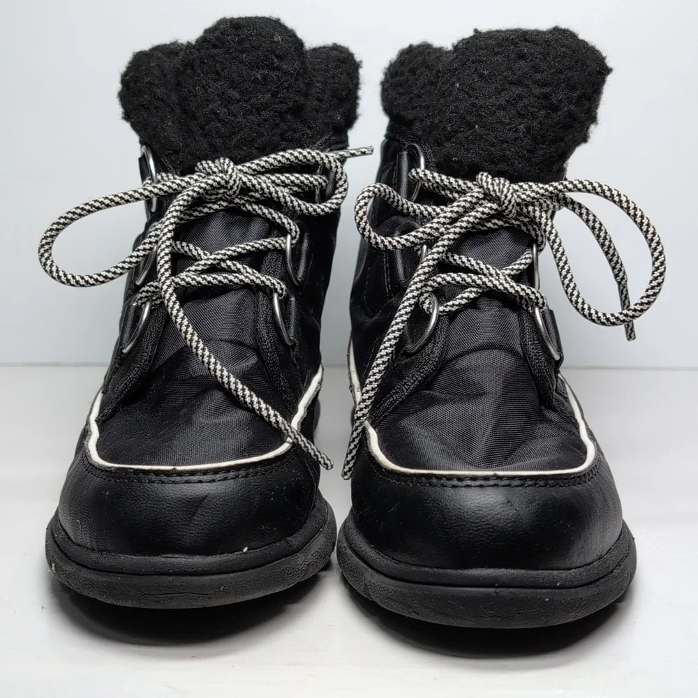 Sorel explorer carnival 100g black boots womans size 6 EU 37 - Picture 3 of 15